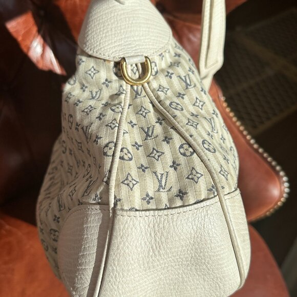 LOUIS VUITTON Monogram Mini Lin Croisette Marina GM Hand Bag satchel - Picture 7 of 15